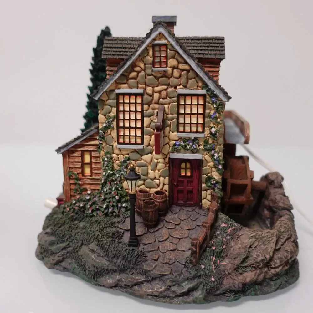 Hawthorne Village Seaside Thomas Kinkade Stonebrook Mill COA Lighted 79734